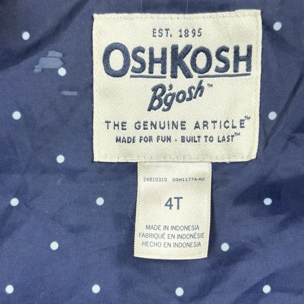 OshKosh B'gosh Girl's Shaggy Faux Fur Vest 4T Bougie Retro Toddler Washable